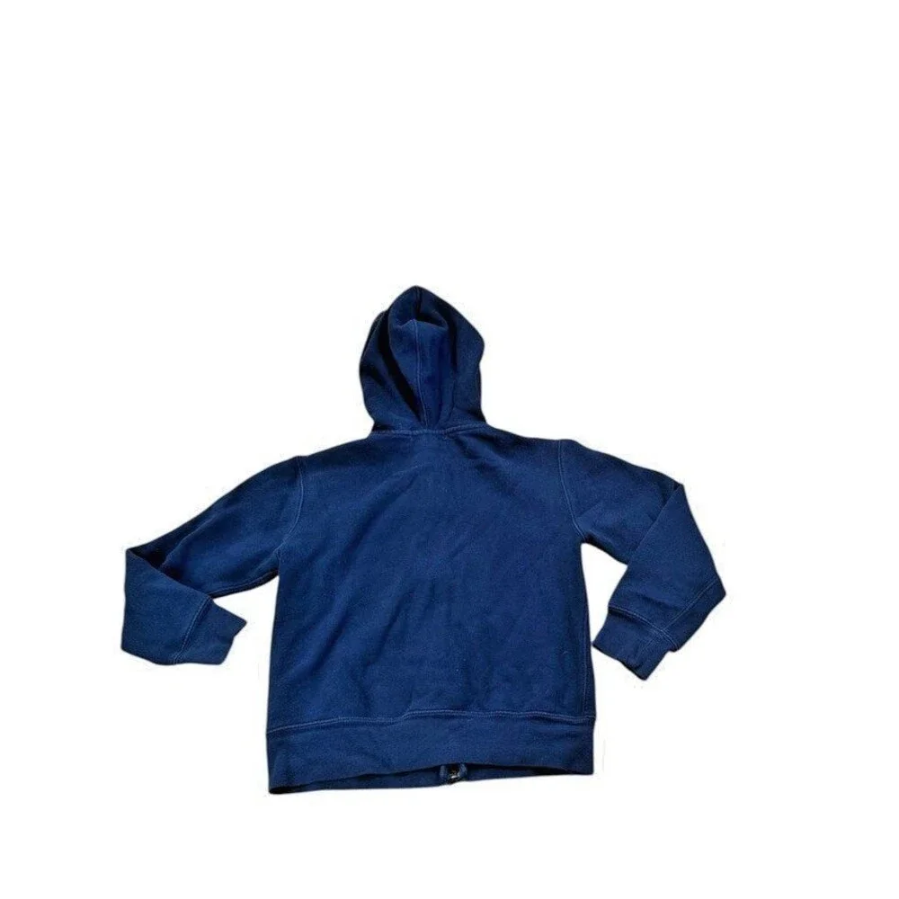 Polo Ralph Lauren Boys Hoodie Sweatshirt Size Small (8) Full Zip Navy Pony Logo